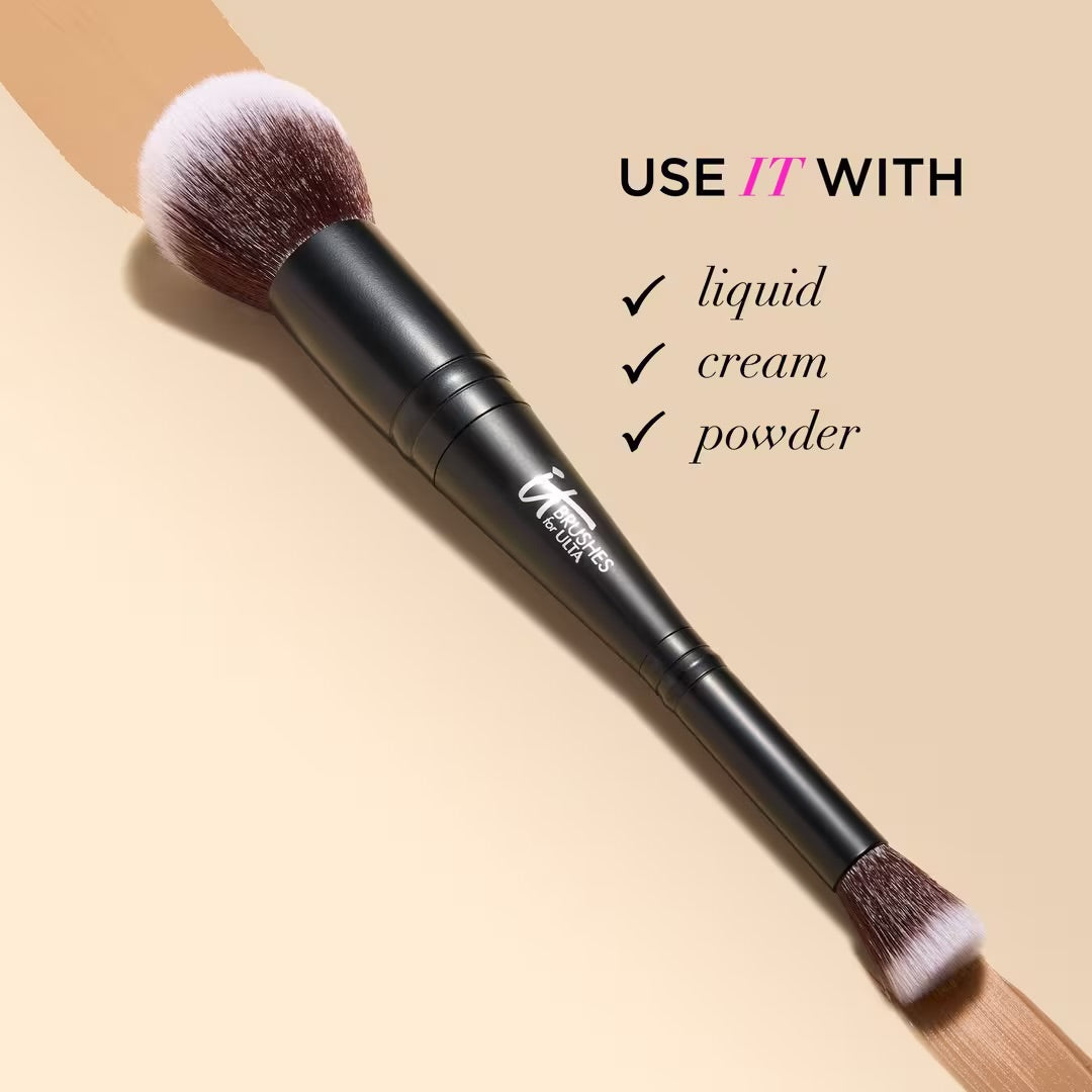 It Brushes- Airbrush Dual-Ended Flawless Complexion Concealer & Foundation Brush #132