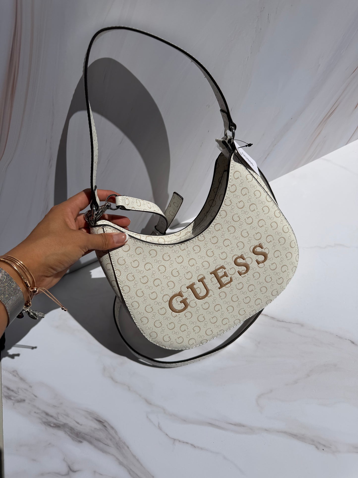 Crossbody GUESS Blanca con Logo