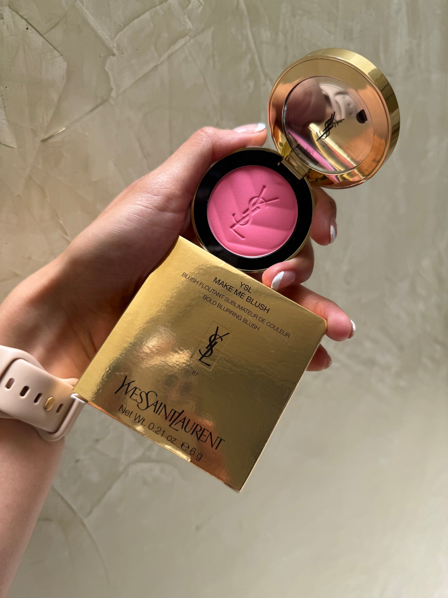 Yves Saint Laurent Make Me Blush 24H Buildable Powder Blush Tono- 87 PINK VOLTAGE