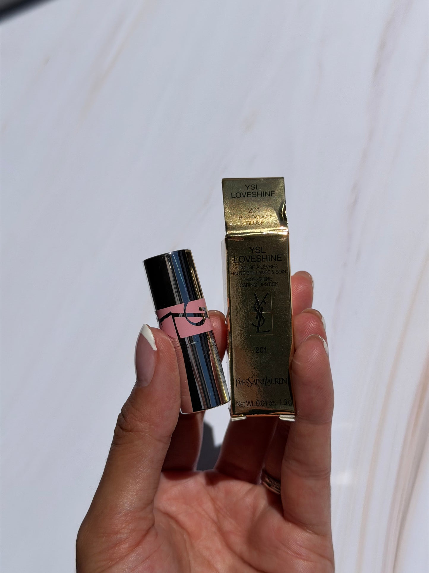 Mini Yves Saint Laurent YSL Loveshine Lip Oil Stick Tono- 201 Rosewood Blush