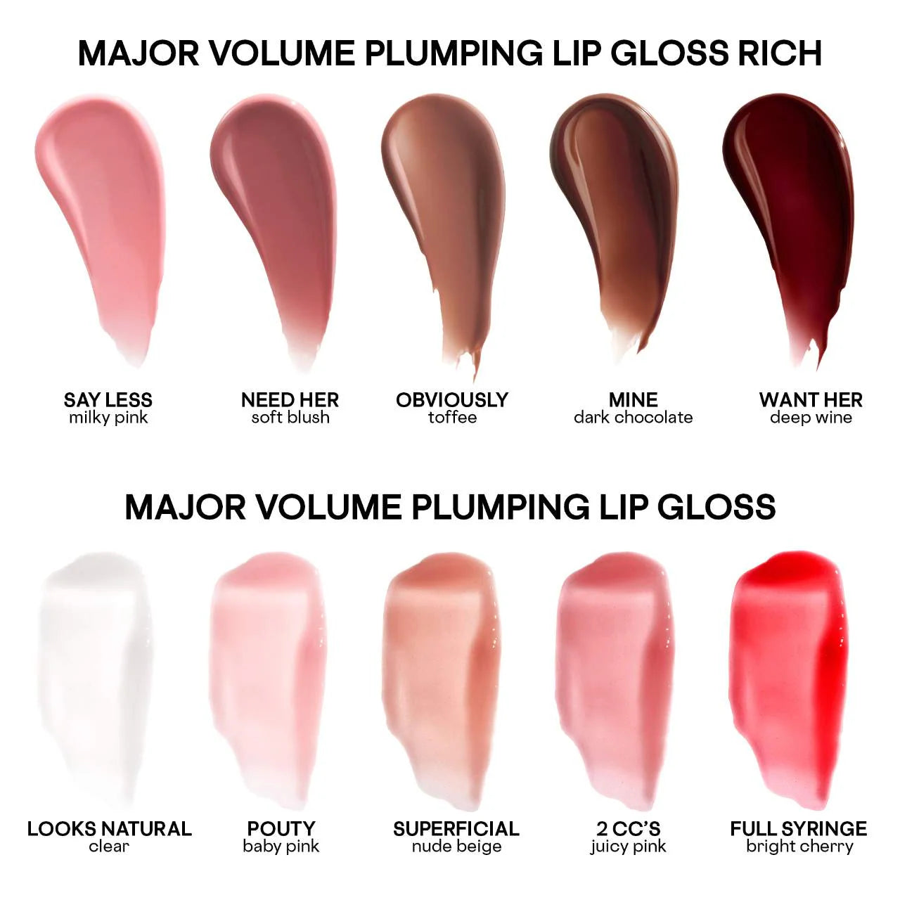 PATRICK TA Major Volume Plumping Lip Gloss Tono- FULL SYRINGE