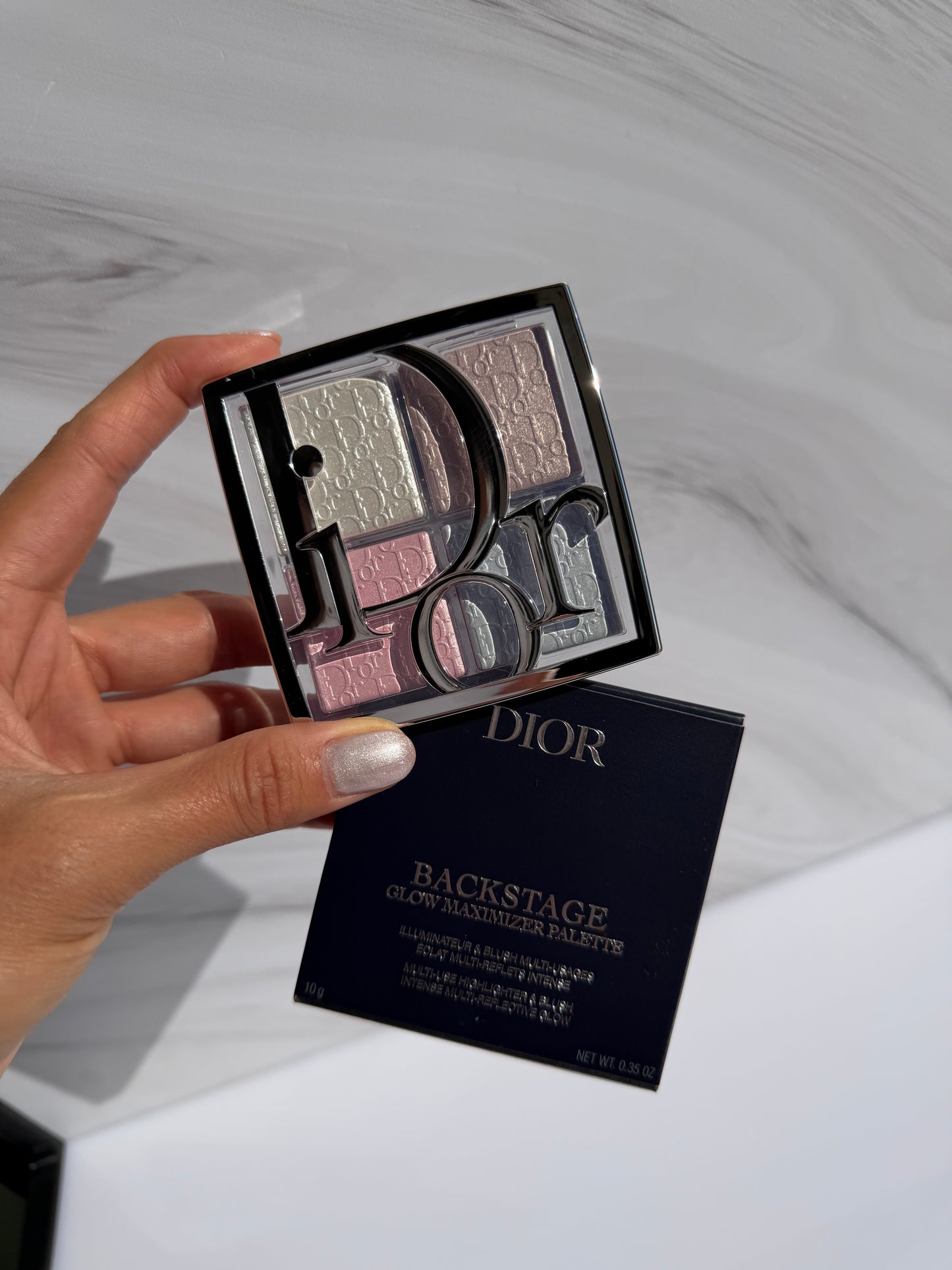 DIOR Backstage Glow Maximizer Face Palette 002 Frosted Opal Glow