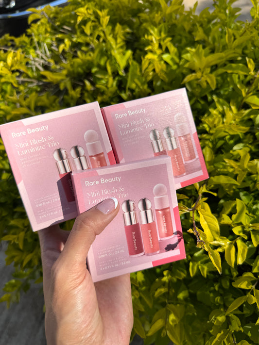 Rare Beauty- Mini Blush & Luminize Trio