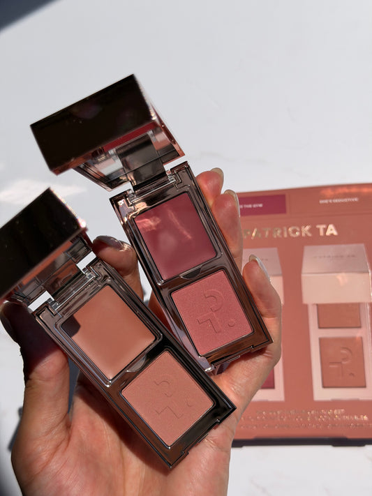 PATRICK TA-Mini Must-Have Major Headlines Double-Take Crème & Powder Blush Duo Set