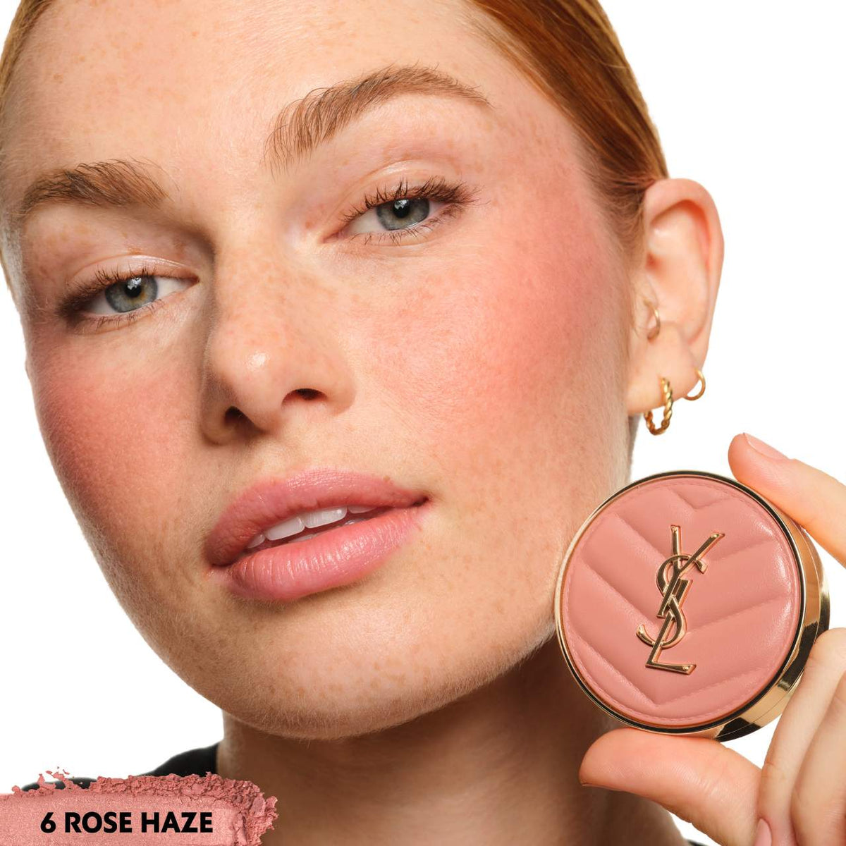Make me Blush 24H Biuldable Blurring Powder Blush YSL- 06 ROSE HAZE
