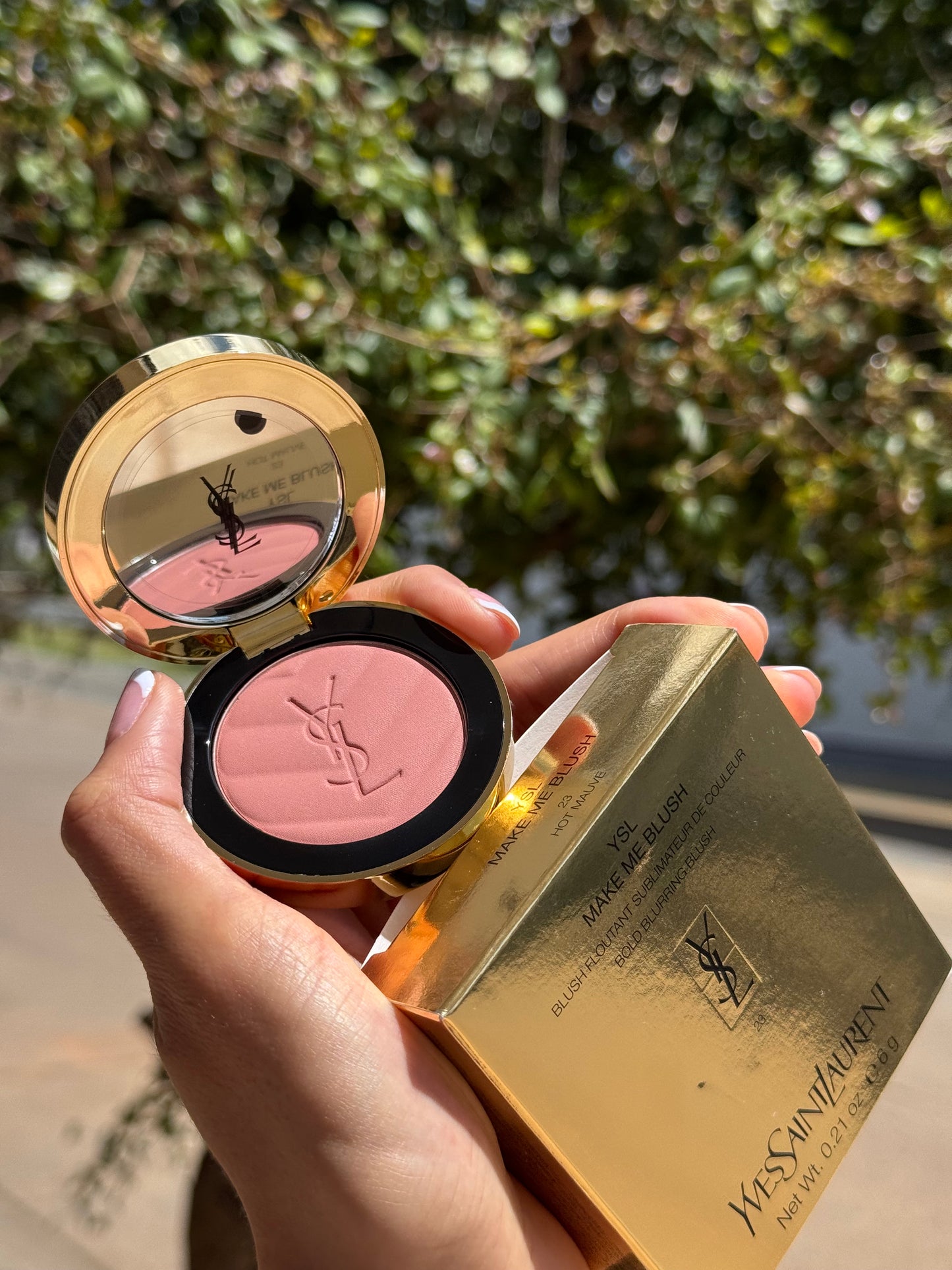 Yves Saint Laurent Make Me Blush 24H Buildable Powder Blush tono-  23 Hot Mauve YSL
