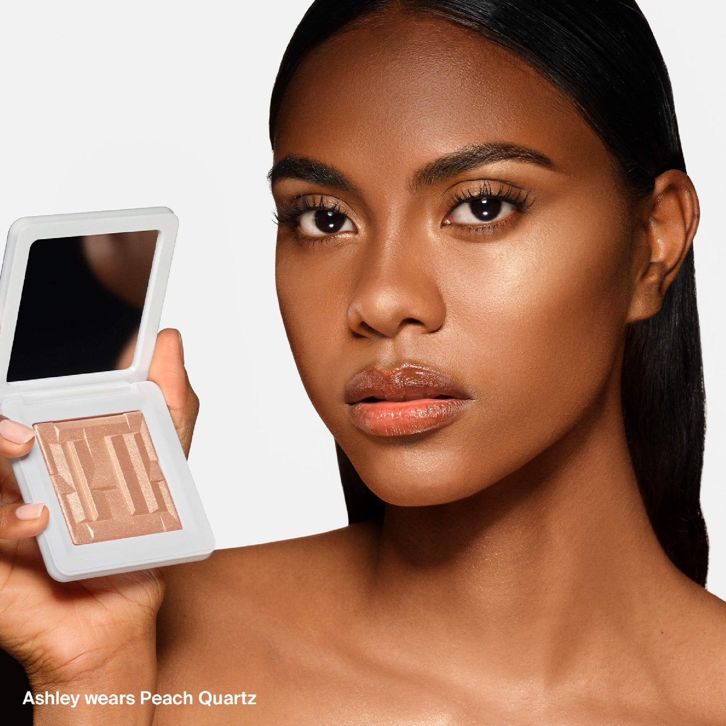Bio-Radiant Gel-Powder Highlighter Haus Labs- PEACH QUARTZ