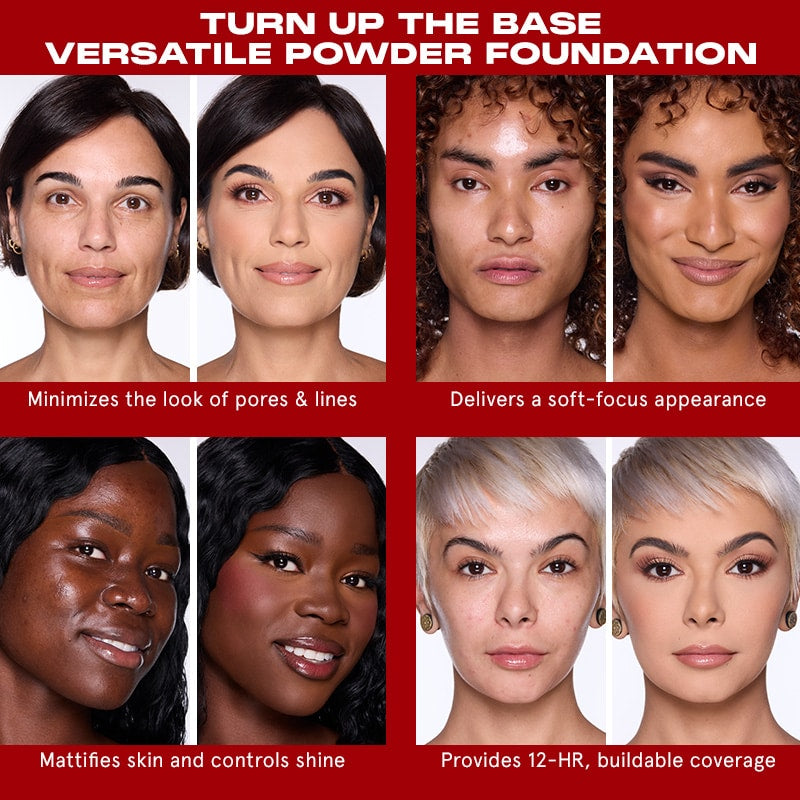 ONE/SIZE by Patrick Starrr Turn Up The Base Versatile Powder Foundation Tono- MÉDIUM 2 NR