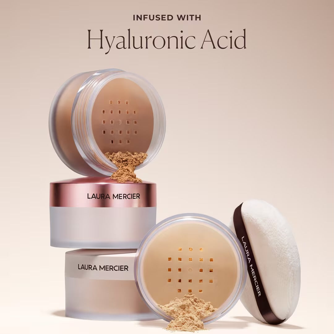Indulgent Icons Translucent Loose Setting Powder ULTRA-BLUR & Velour Puff Set- Laura Mercier 20gr
