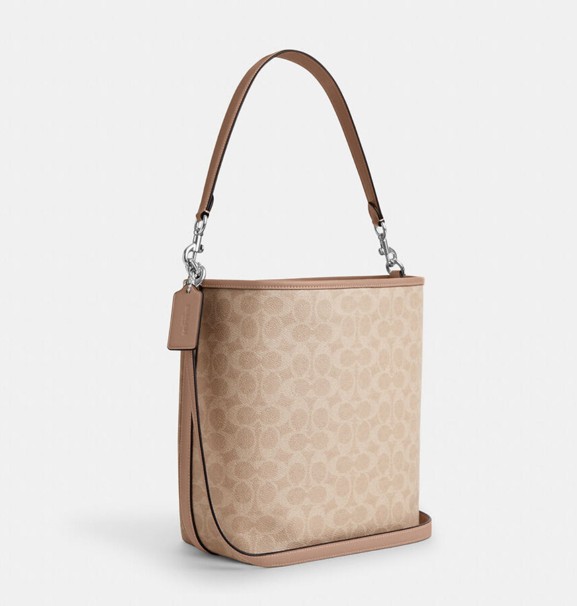 City Large Bucket Bag In Signature Canvas COACH