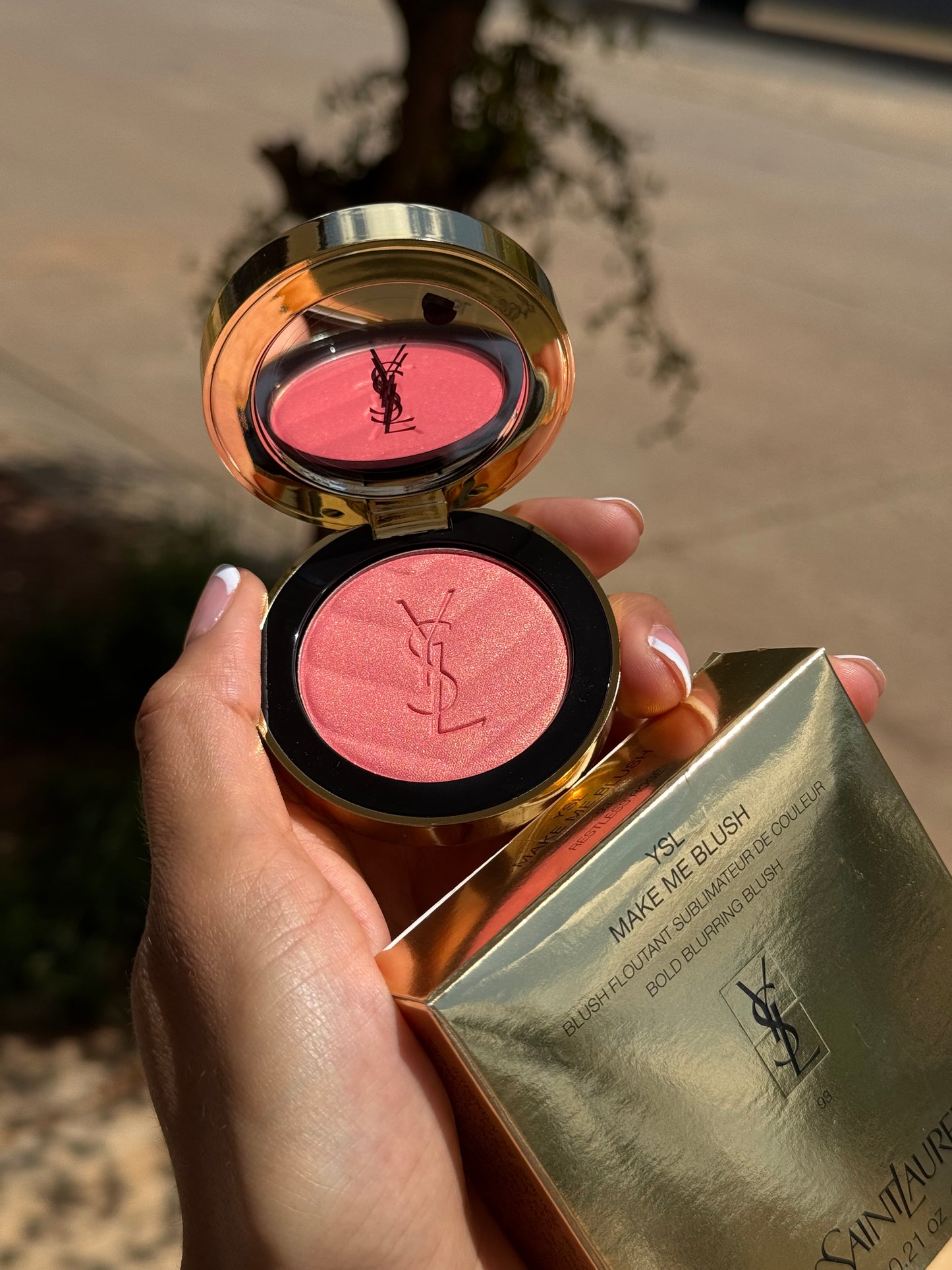 Yves Saint Laurent Make Me Blush 24H Buildable Powder Blush tono-  93 Restless Rose YSL