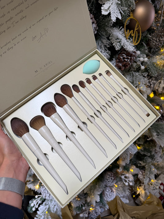 Signature Look 12 piece Face & Eye Brush Set Ariel x Morphe
