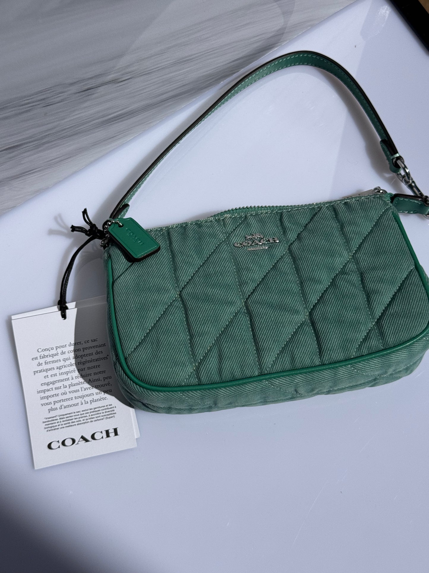 Nolita 19 Denim Verde COACH