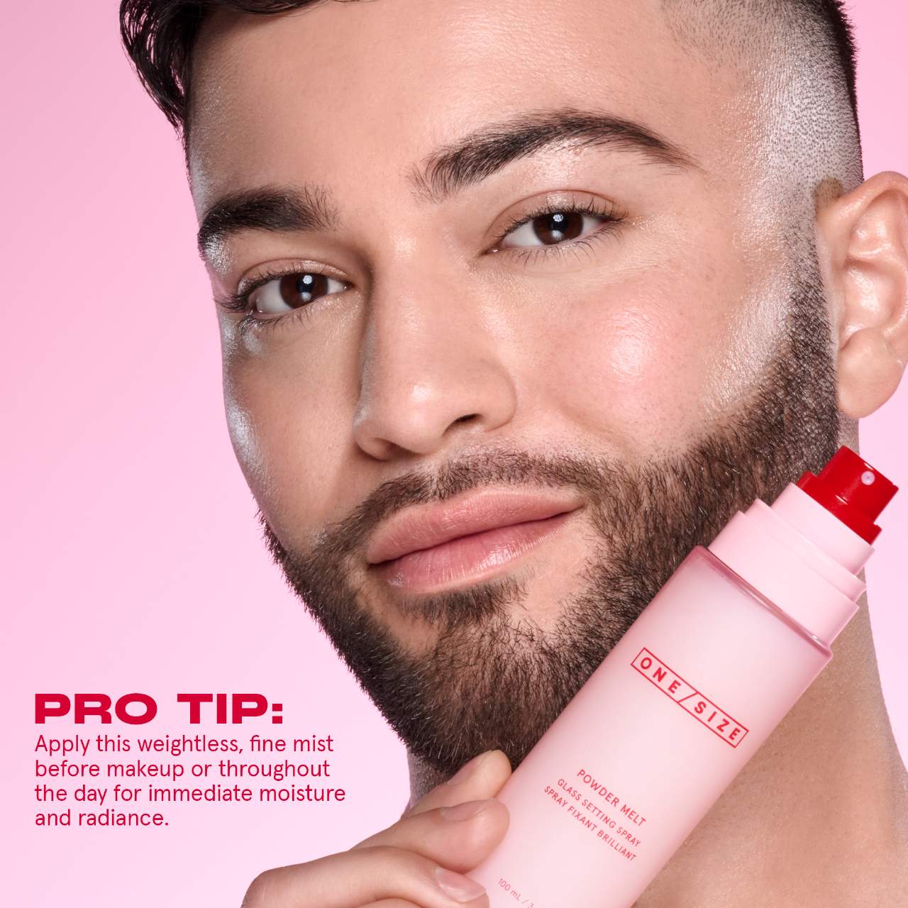 ONE/SIZE by Patrick Starrr-Powder Melt Glass Setting Spray 100ml