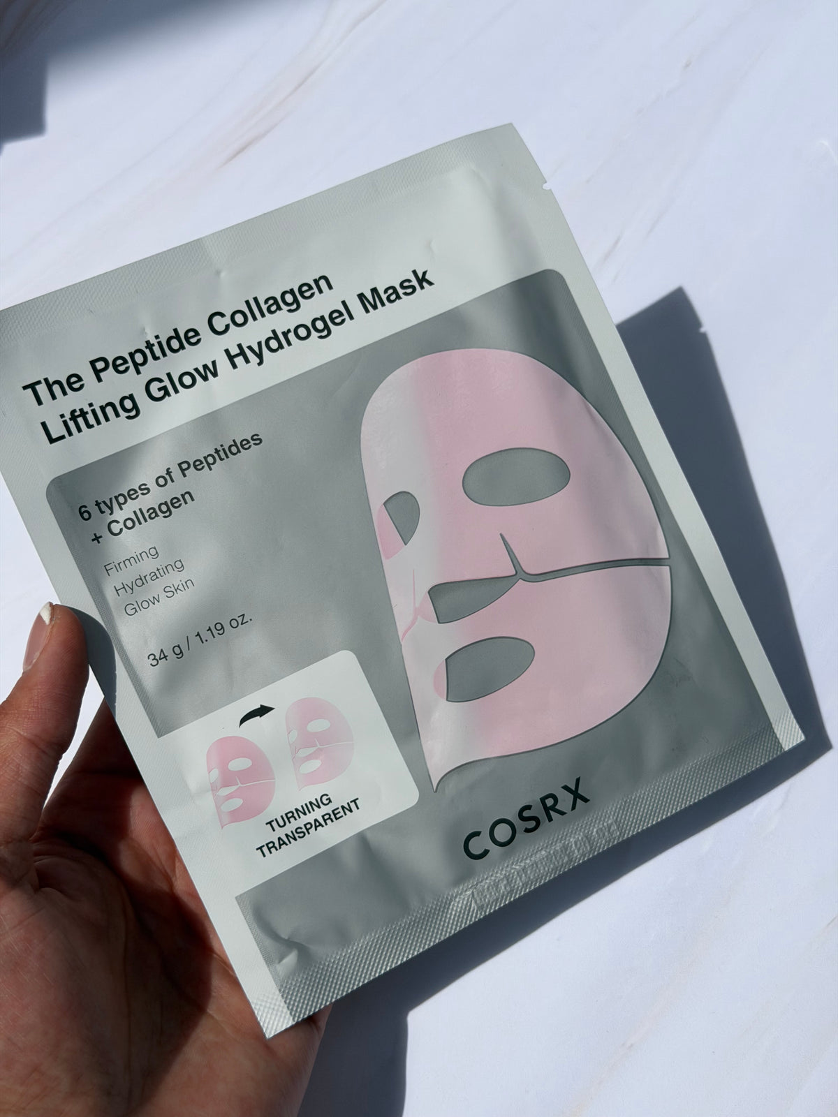 Cosrx The Peptide Collagen Lifting Glow Hydrogel Mask Facial