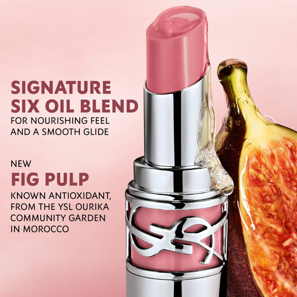 Mini YSL Loveshine Lip Oil Stick Tono- 44 Nude Lavalliere 1.3g