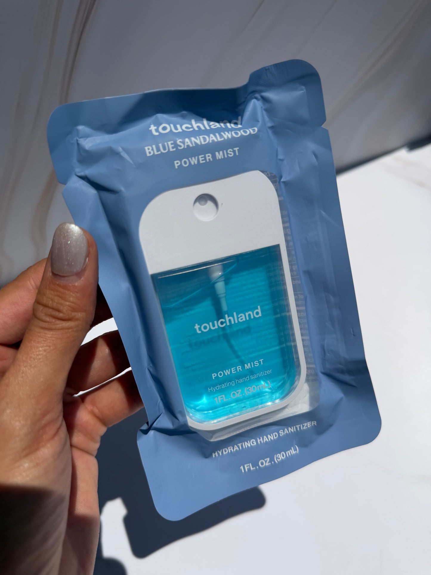 Touchland Power Mist Hydrating Hand Sanitizer- BLUE SANDALWOOD