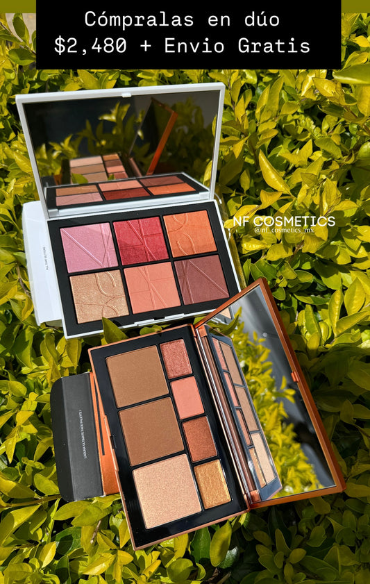 Duo paleta de sombras, bronzer e iluminador NARS + paleta de rubores NARS