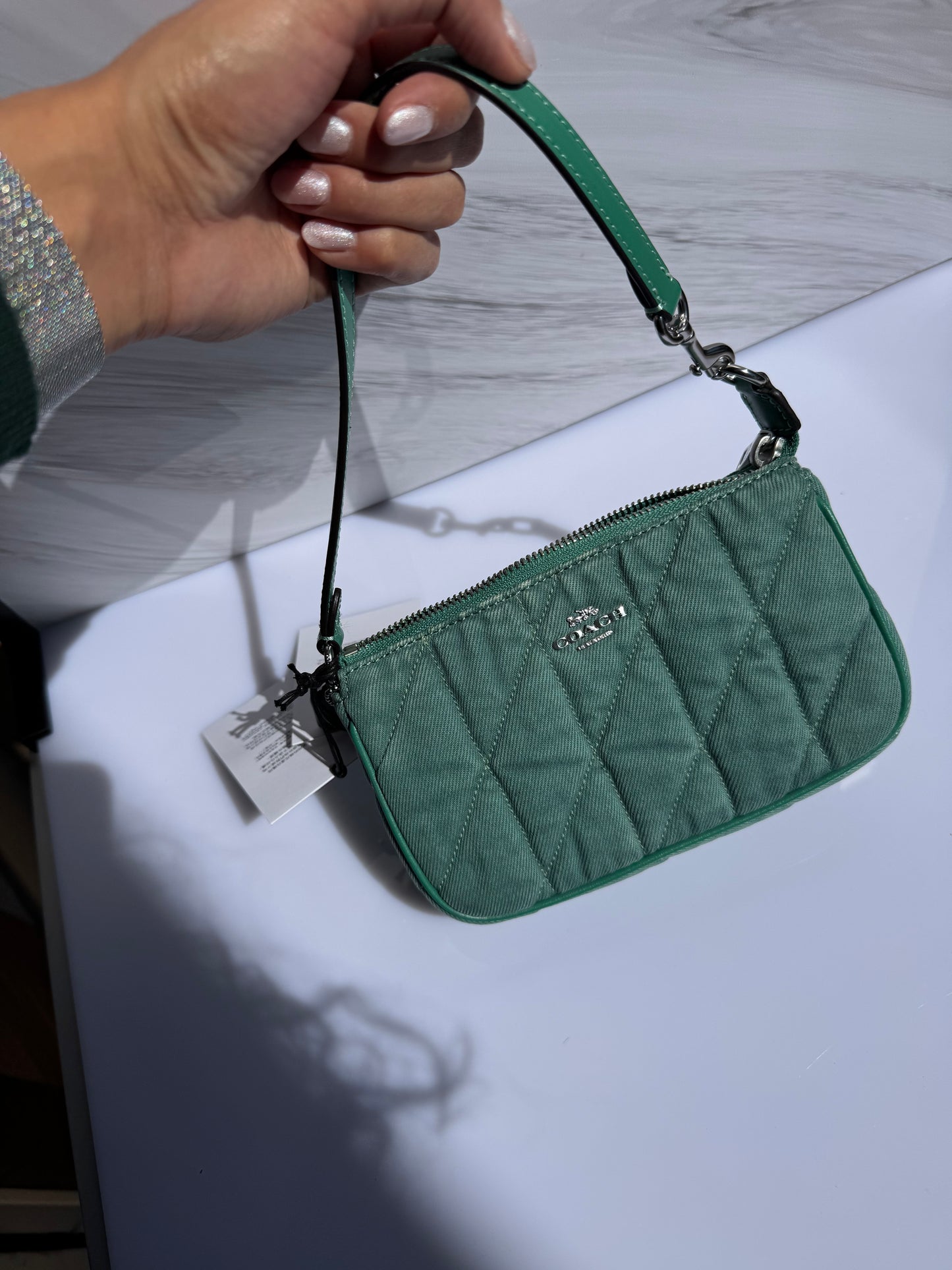 Nolita 19 Denim Verde COACH