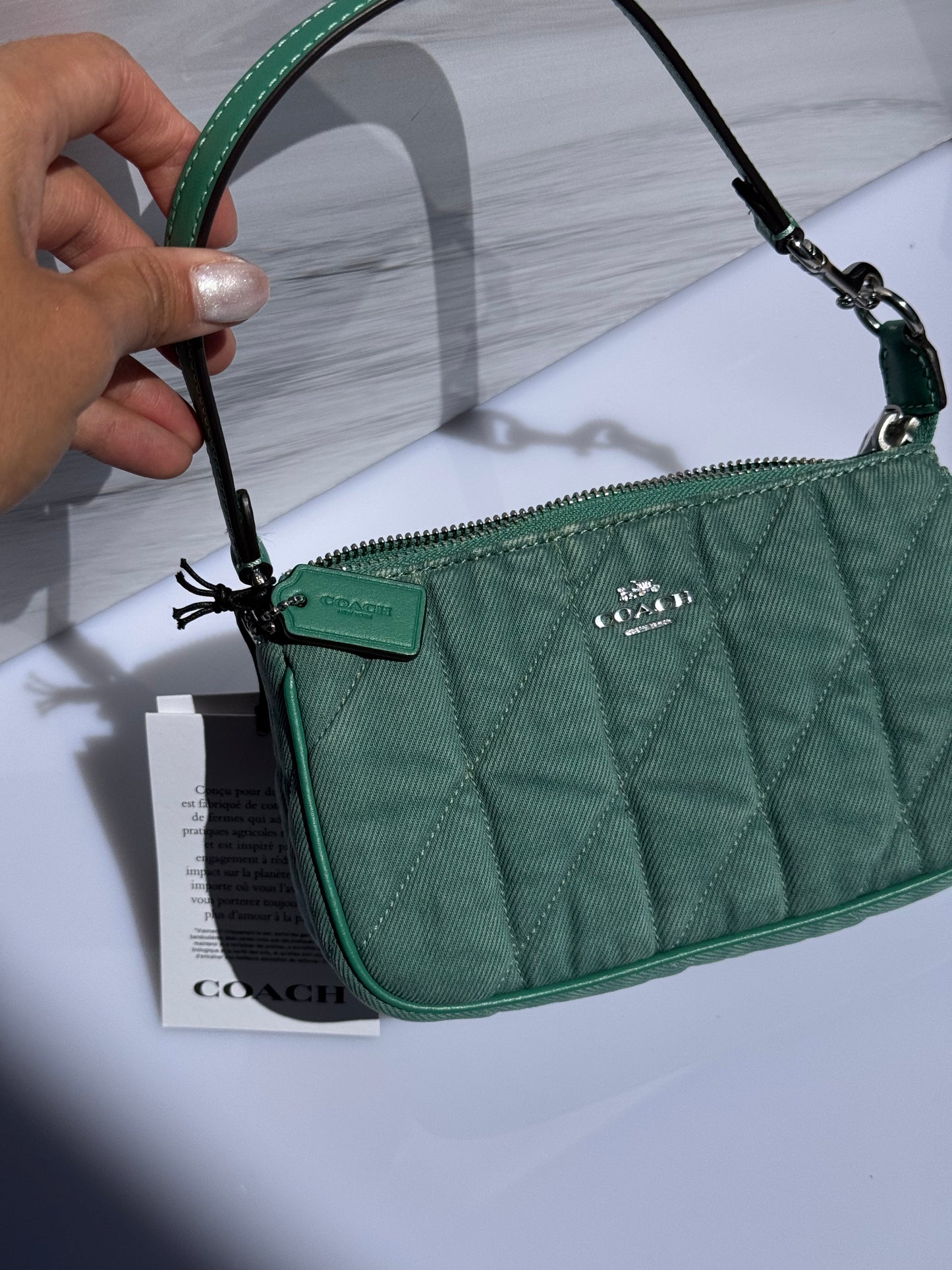 Nolita 19 Denim Verde COACH