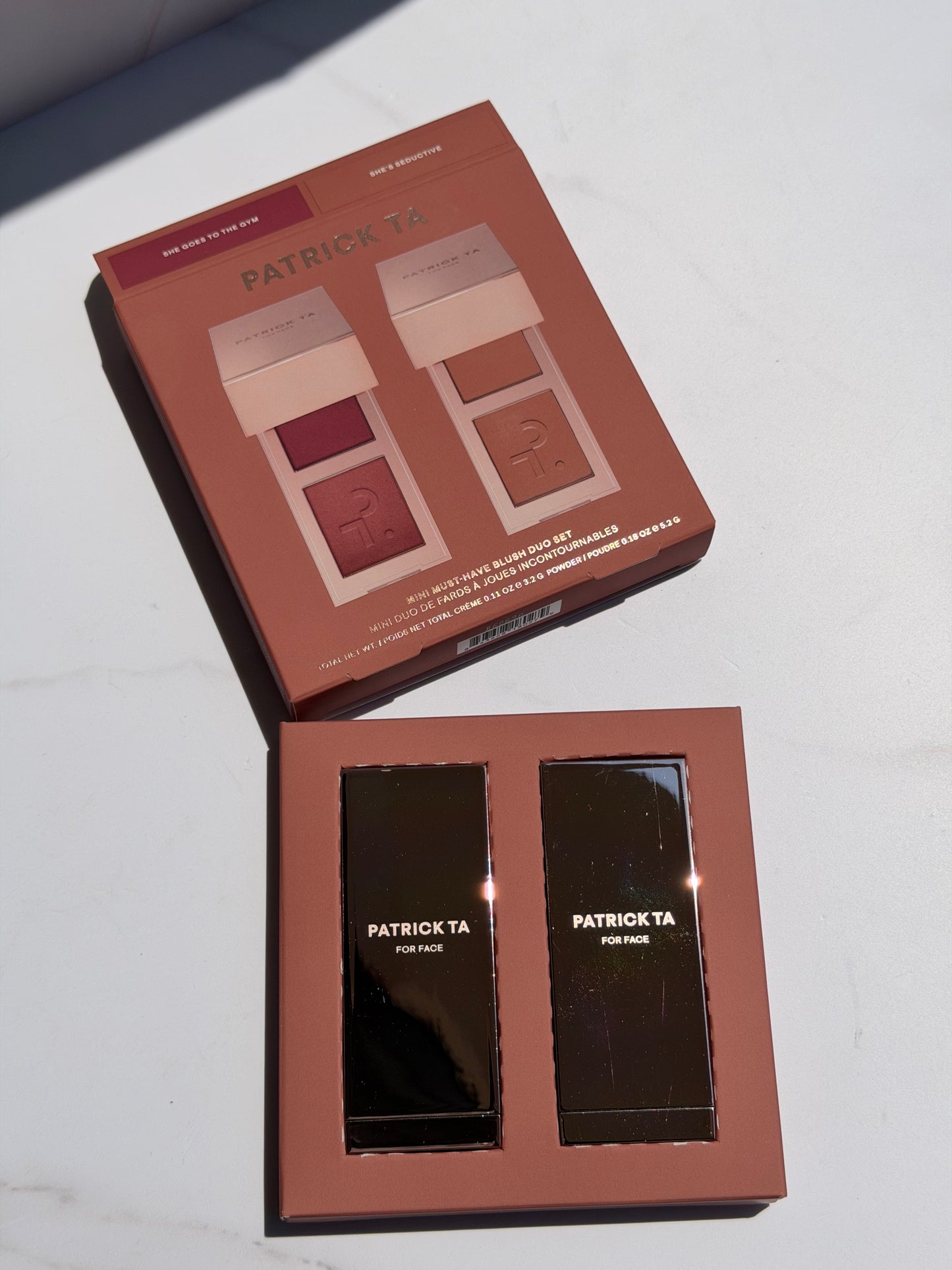 PATRICK TA-Mini Must-Have Major Headlines Double-Take Crème & Powder Blush Duo Set