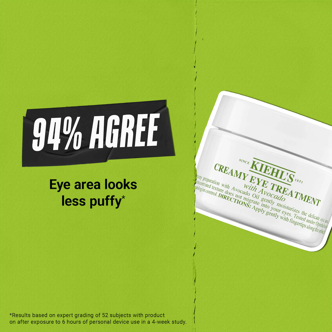 Kiehl's Since 1851-Mini Avocado Eye Cream for Brightening & Depuffing