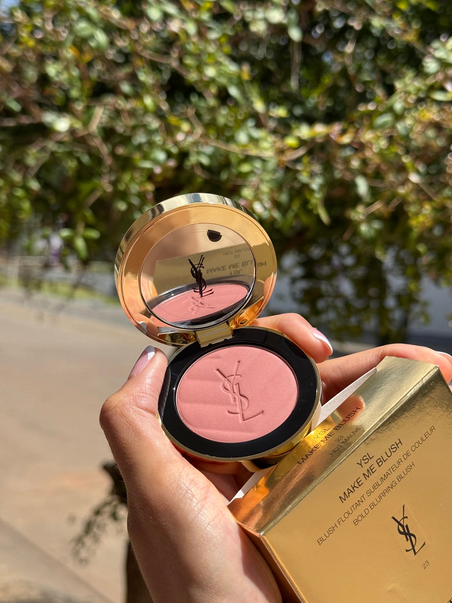 Yves Saint Laurent Make Me Blush 24H Buildable Powder Blush tono-  23 Hot Mauve YSL