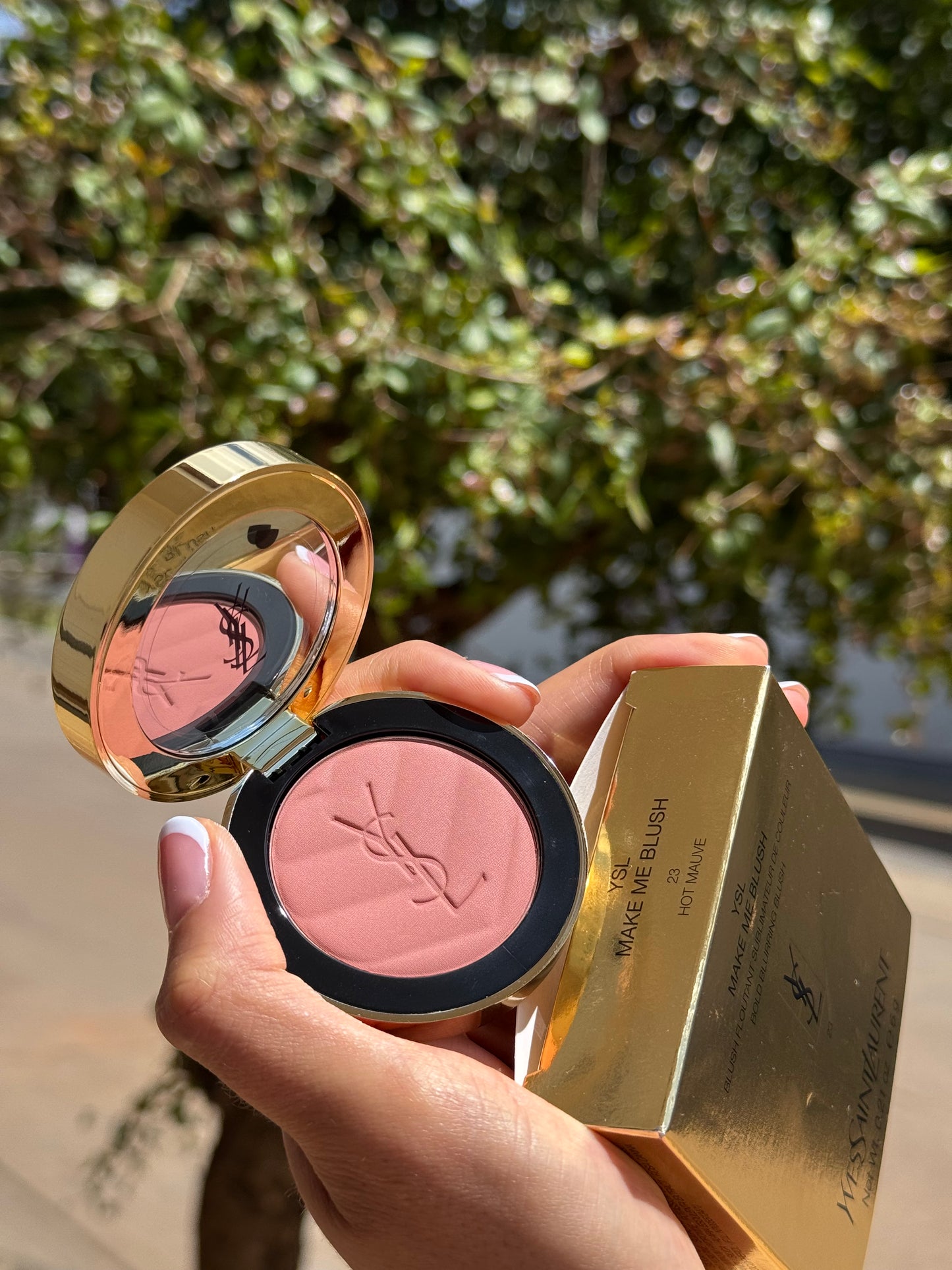 Yves Saint Laurent Make Me Blush 24H Buildable Powder Blush tono-  23 Hot Mauve YSL