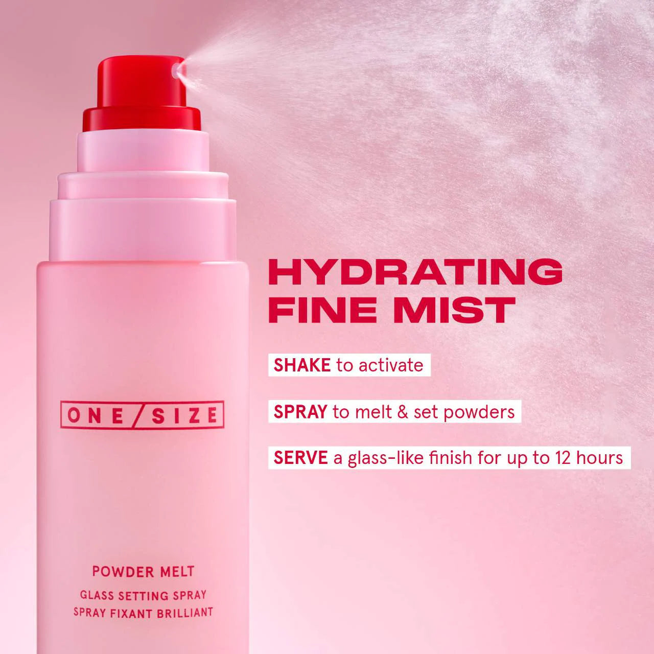 ONE/SIZE by Patrick Starrr-Powder Melt Glass Setting Spray 100ml