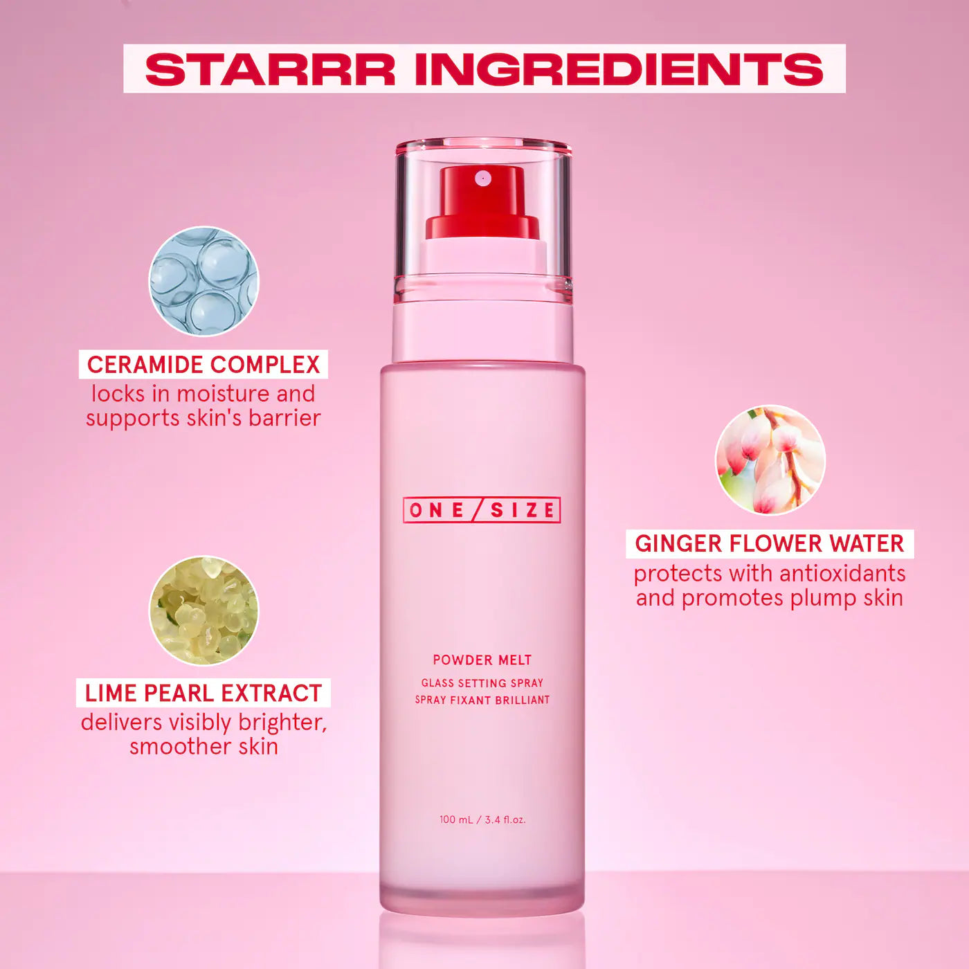 ONE/SIZE by Patrick Starrr-Powder Melt Glass Setting Spray 100ml