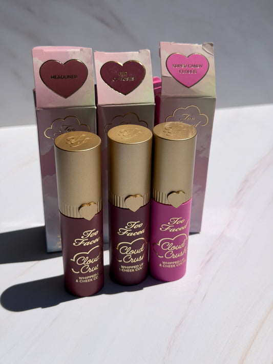 Too Faced 
Cloud Crush Whipped Lip & Cheek Blush