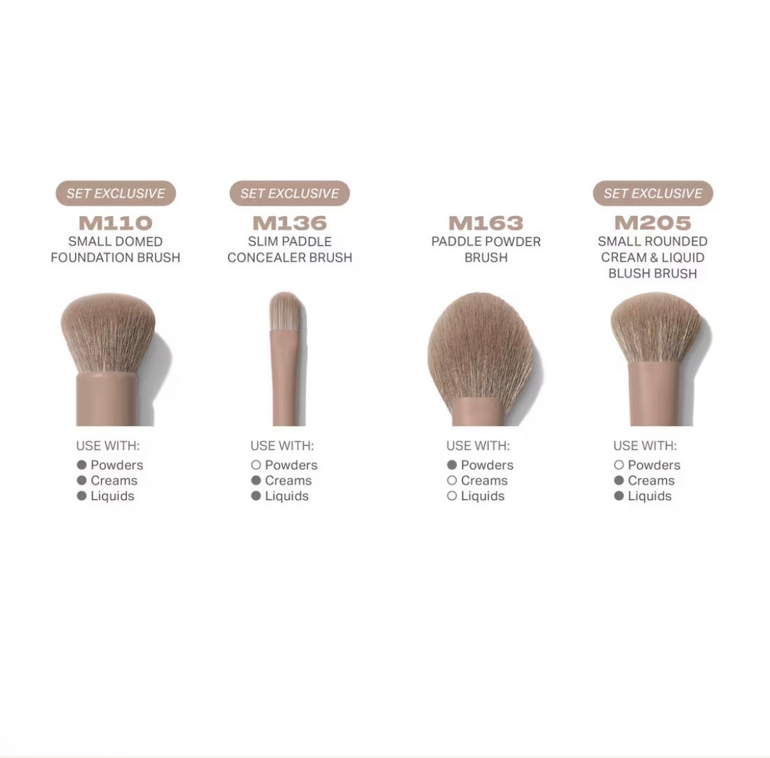 Morphe- Iced Mocha 4-Piece Face Brush Set