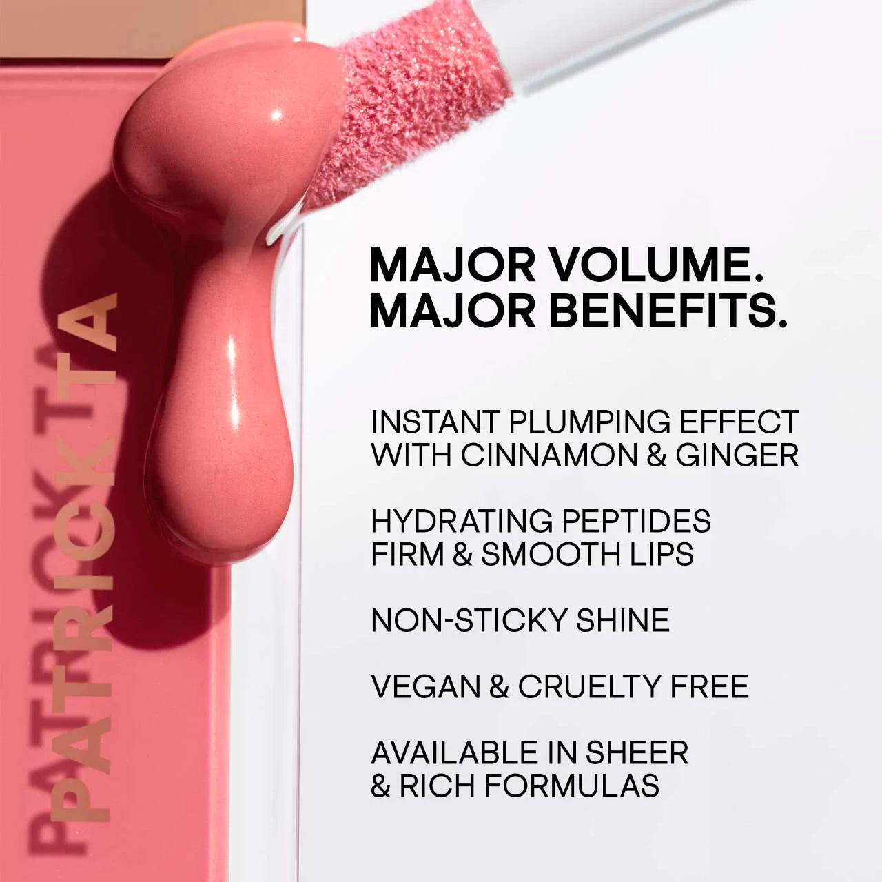 PATRICK TA Major Volume Plumping Lip Gloss Tono- FULL SYRINGE