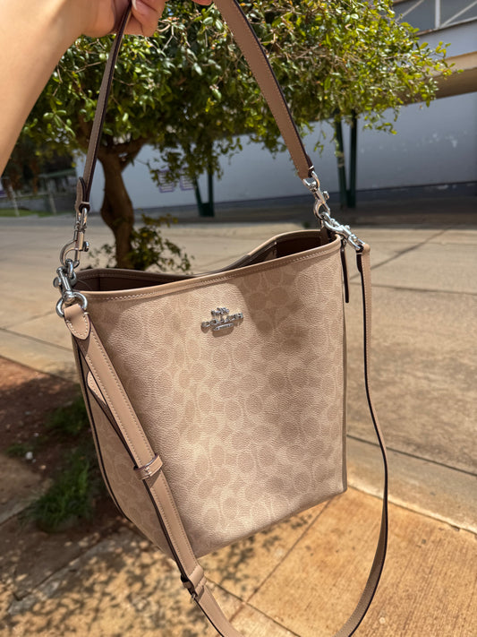 City Large Bucket Bag In Signature Canvas COACH