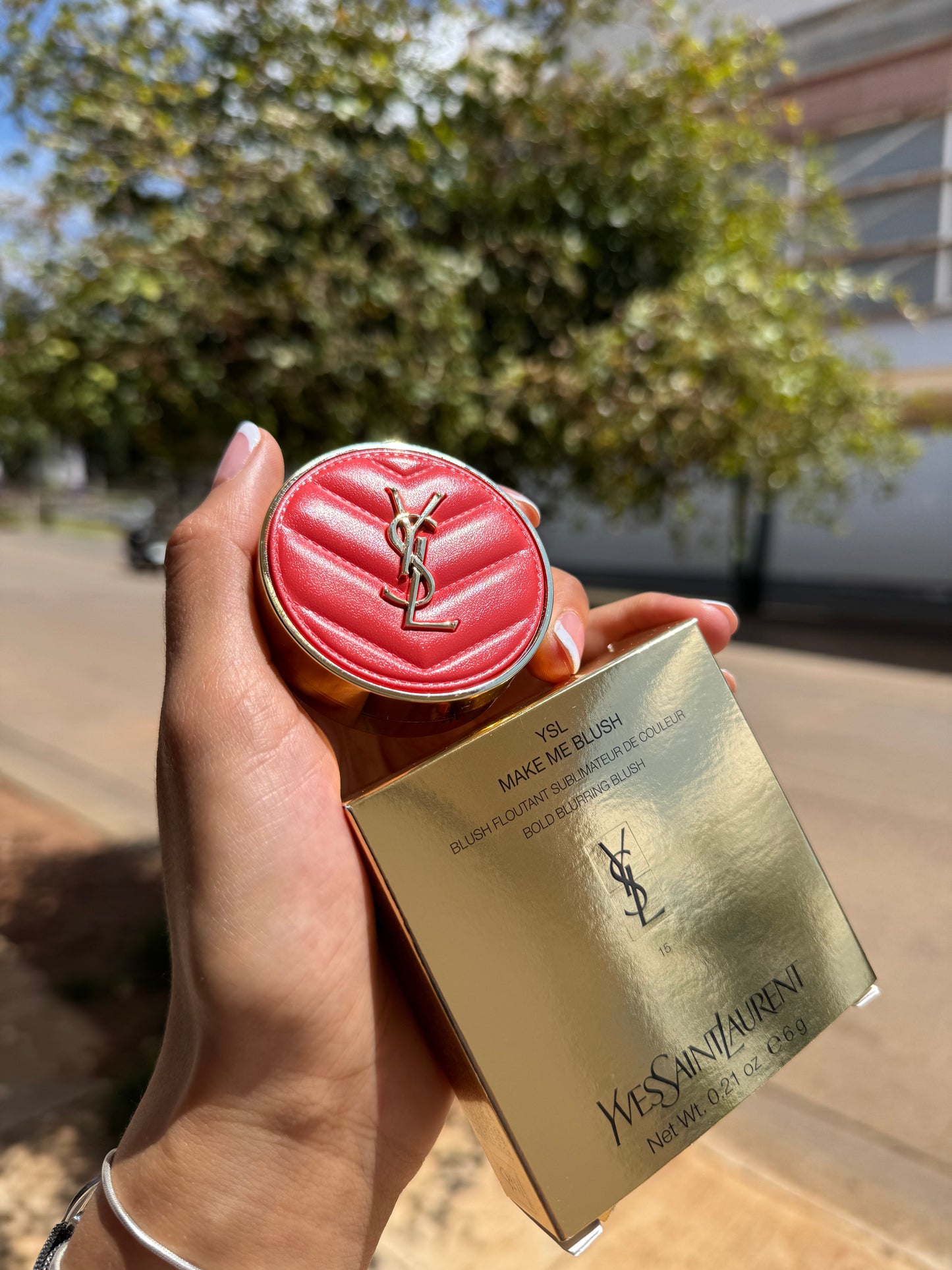 Yves Saint Laurent Make Me Blush 24H Buildable Powder Blush tono-  15 Chili Crush YSL
