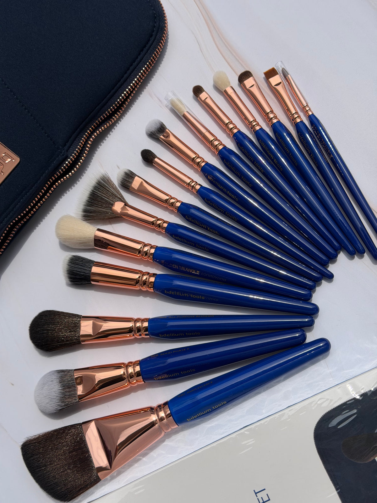 Bdellium Tools- Golden Triangle Complette Brush Set Phase III