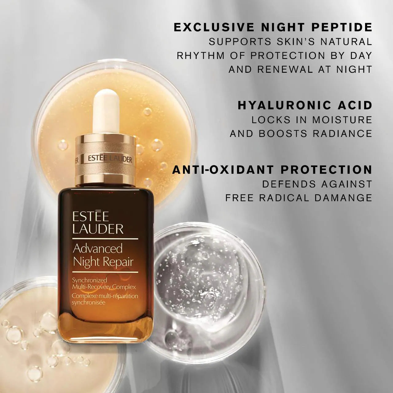 Set duo 50ml c/u Estée Lauder-Advanced Night Repair Synchronized Multi-Recovery Complex Serum w/ith Hyaluronic Acid