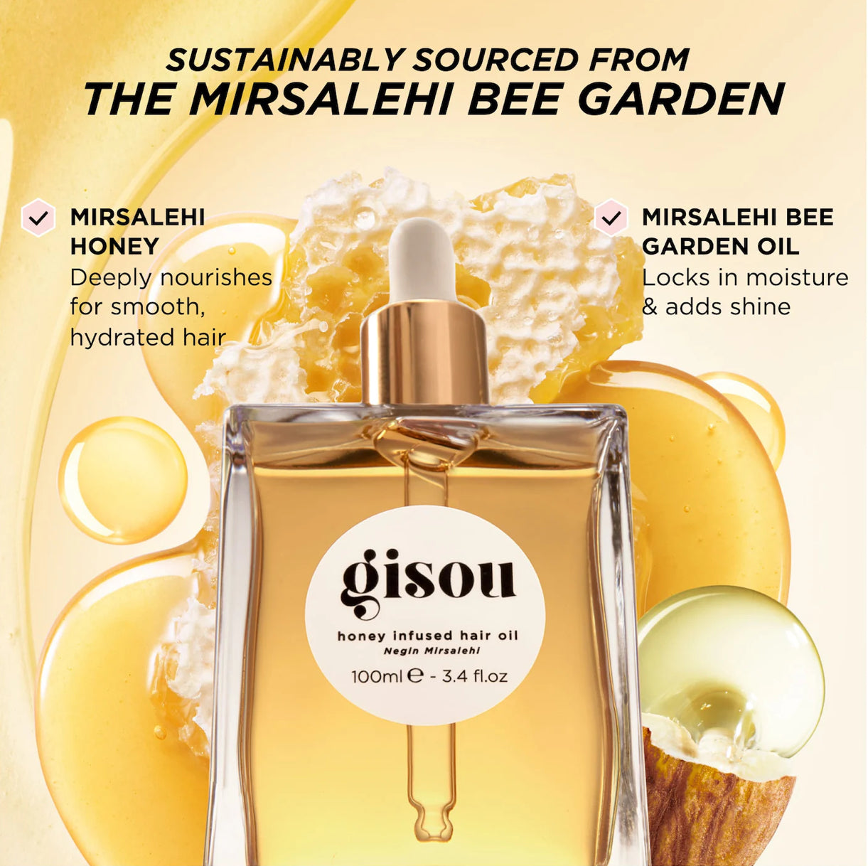 Gisou Honey Infused Hair Oil 50ml