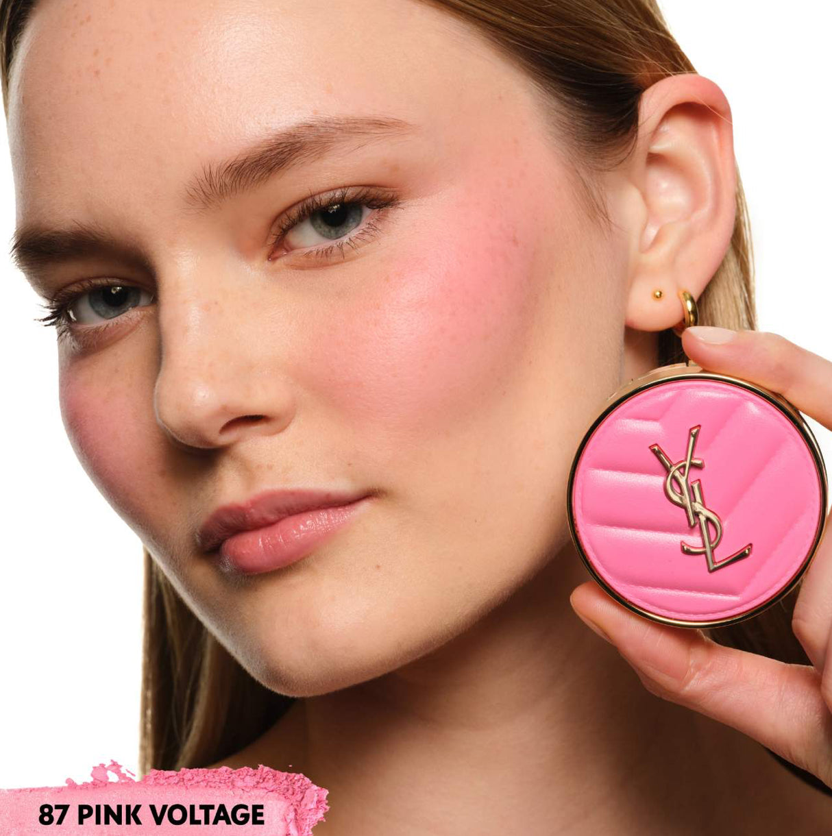 Yves Saint Laurent Make Me Blush 24H Buildable Powder Blush Tono- 87 PINK VOLTAGE