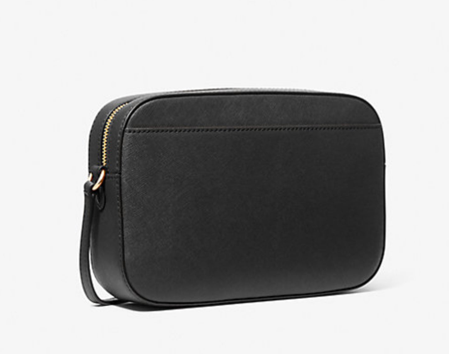 MICHAEL KORS OUTLET Jet Set Large Saffiano Leather Crossbody Bag Negra cadena Dorada