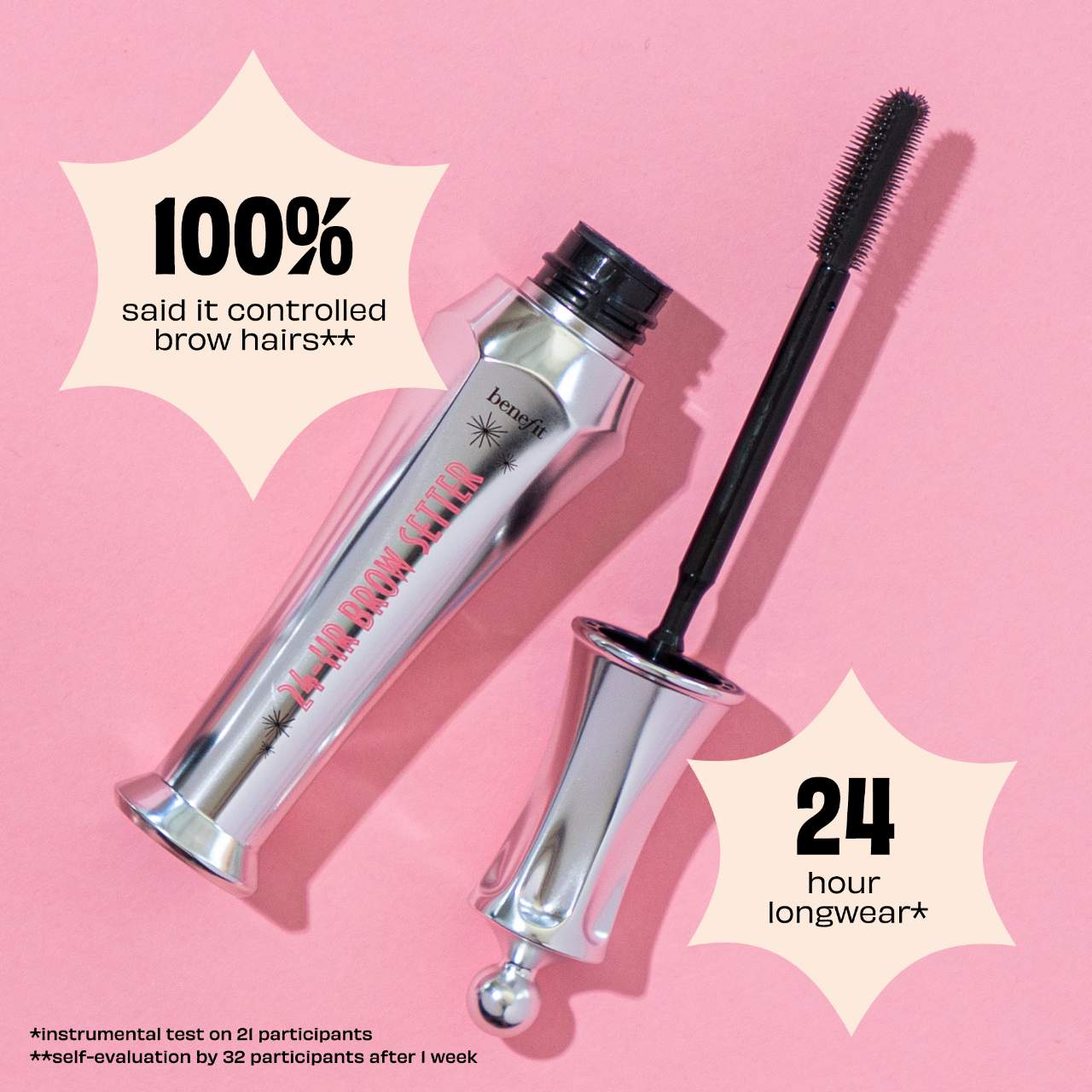 Benefit Cosmetics-24-HR Brow Setter Clear Brow Gel with Lamination Effect