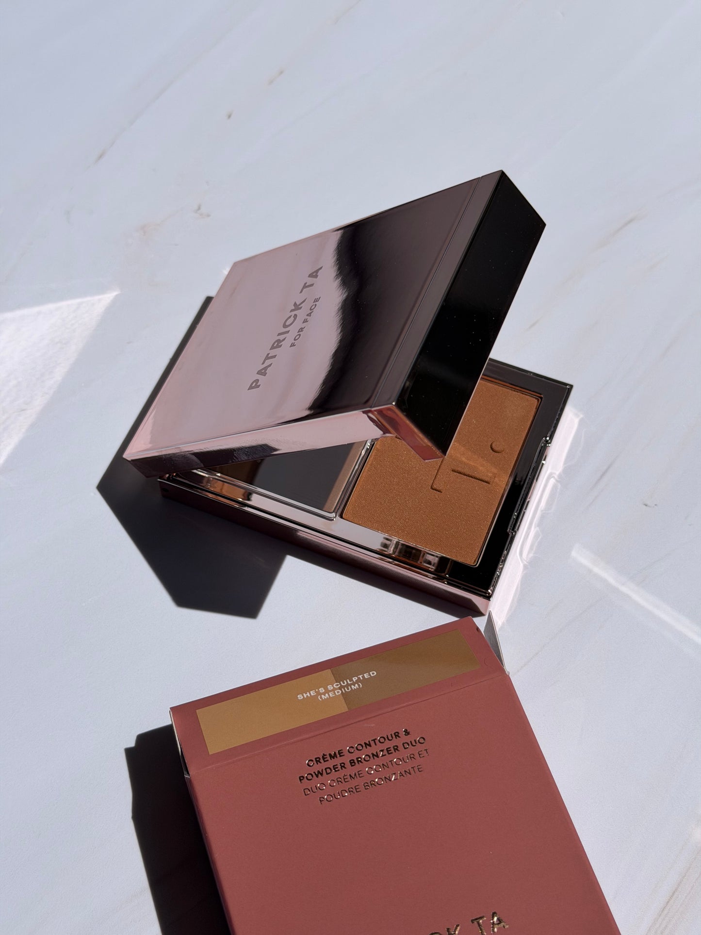 Major Sculpt Crème Contour Powder Bronzer Duo Patrick Ta SHE’S BRONZED (WAR MEDIUM )