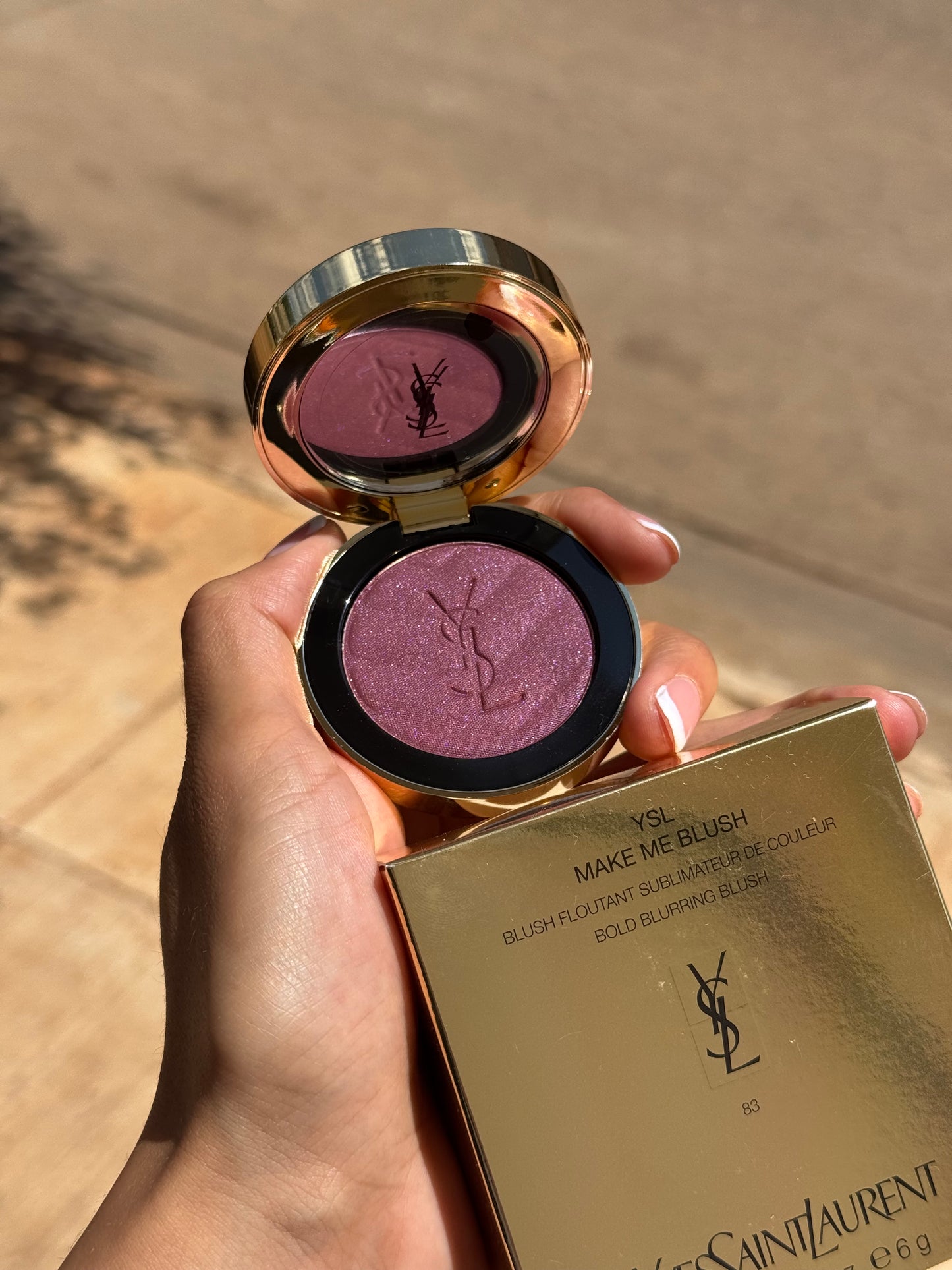 Yves Saint Laurent Make Me Blush 24H Buildable Powder Blush tono-  83 Spicy Berry YSL