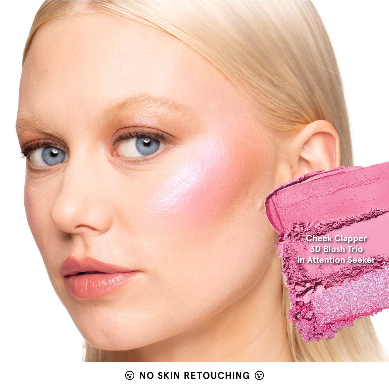 ONE/SIZE by Patrick Starrr Cheek Clapper 3D Blush Trio Palette- ATTENTION SEEKER