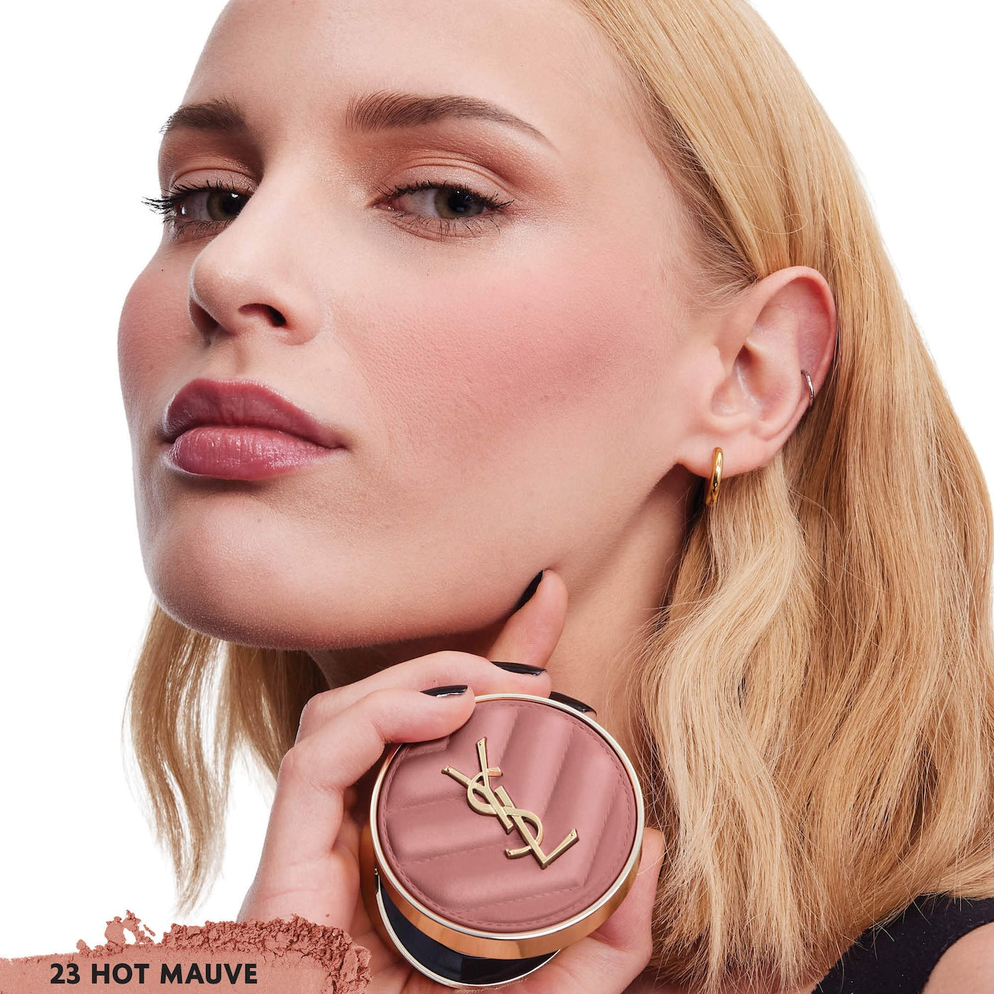 Yves Saint Laurent Make Me Blush 24H Buildable Powder Blush tono-  23 Hot Mauve YSL