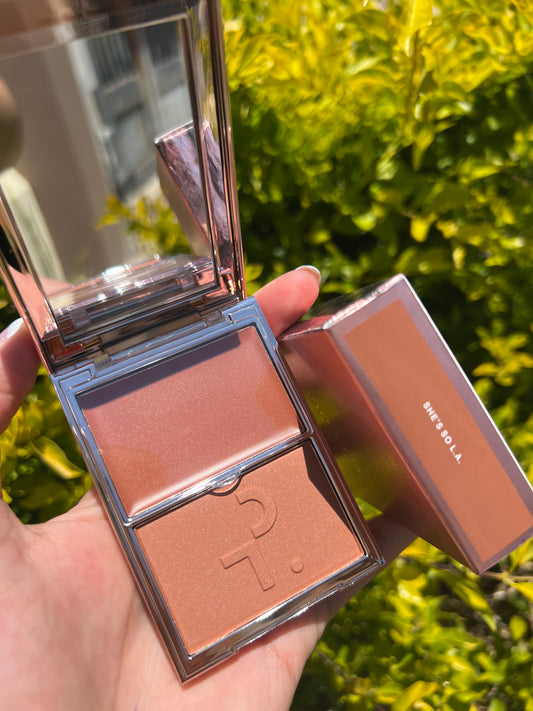 Major Headlines Double-Take Crème & Powder Blush Duo- She’s So LA- Patrick Ta