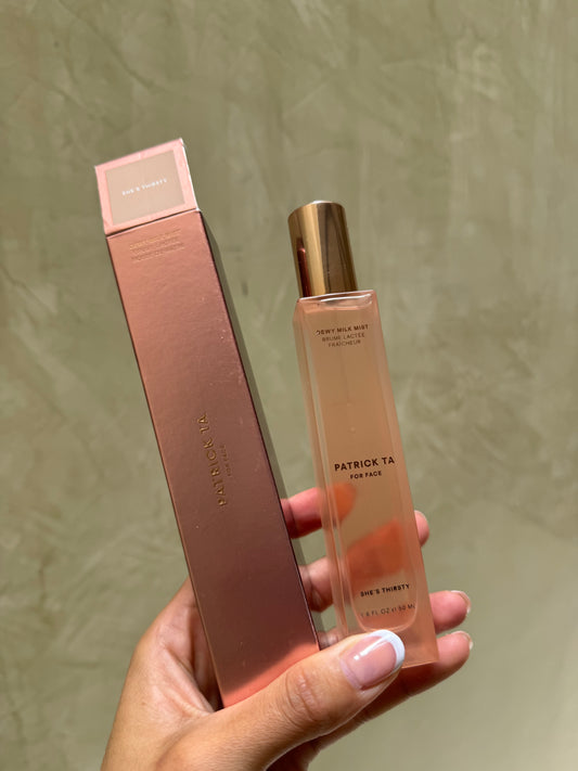 Major Glow Dewy Milk Mist Patrick Ta- She’s Thirsty