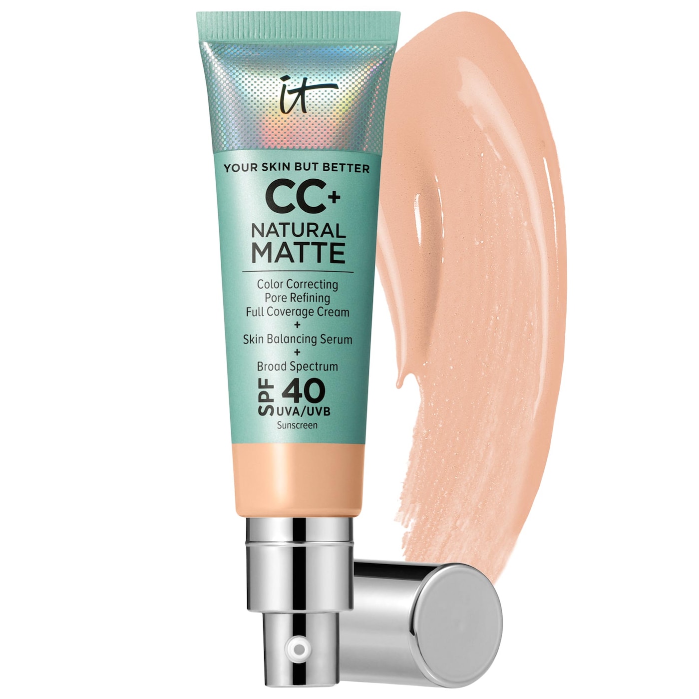 IT Cosmetics CC+ Cream Natural Matte Foundation with SPF 40