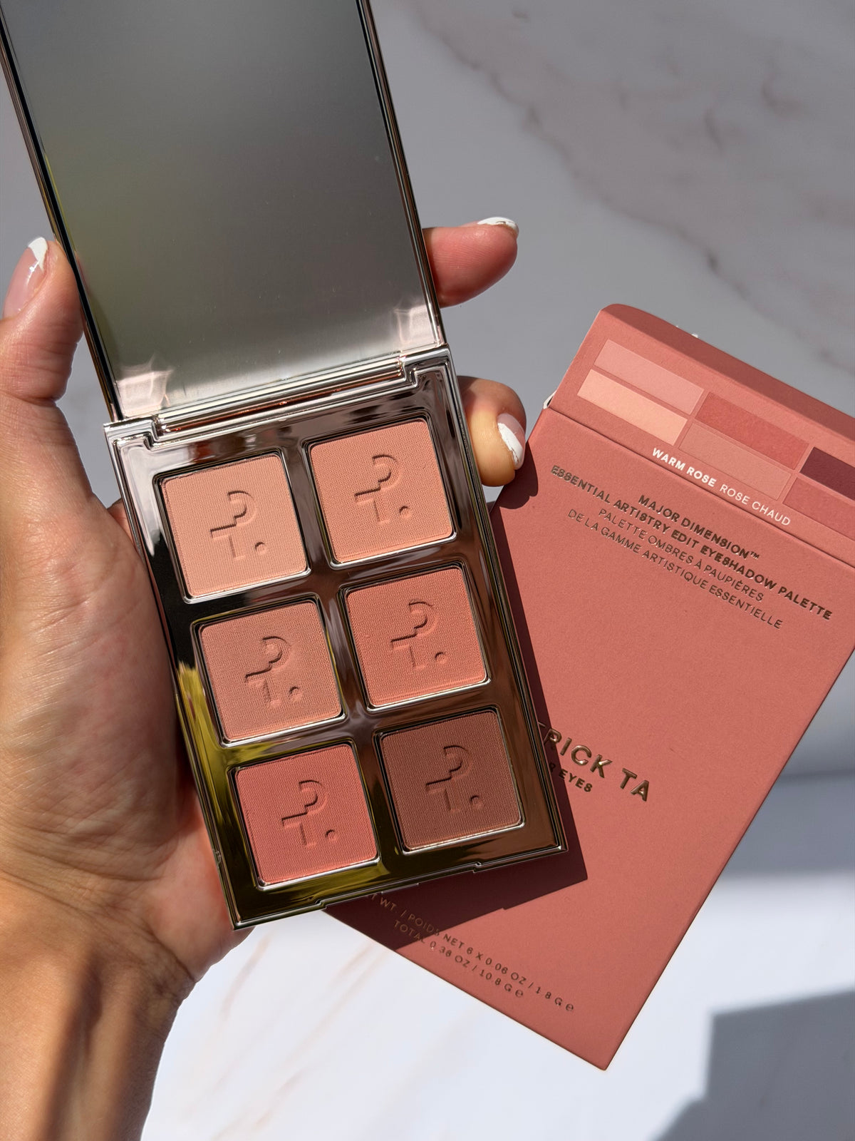 Major Dimension Essential Artistry Edit Eyeshadow Palette WARM ROSE - Patrick Ta