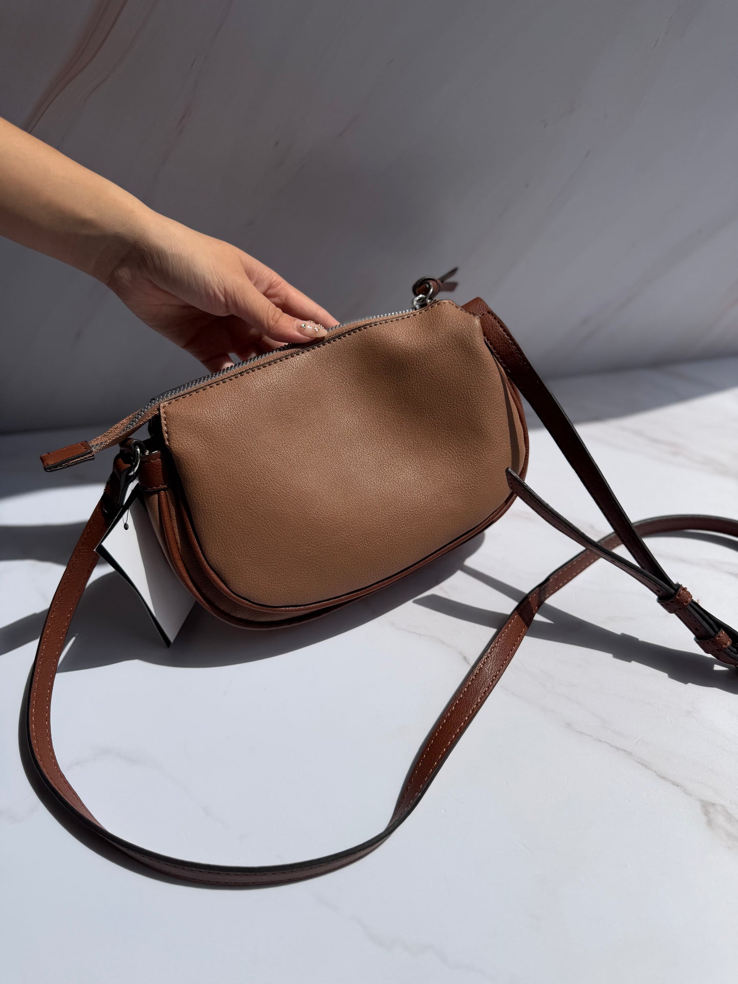 Crossbody NINE GEST-Color Café chica